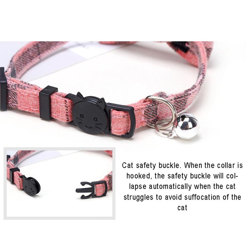 1pc Cute Cat Collar Small Puppy Cat Dog Collars Bow Kitten Collar Bowknot Necklace With Bell For Dog Cat Chihuahua Pet Supplies