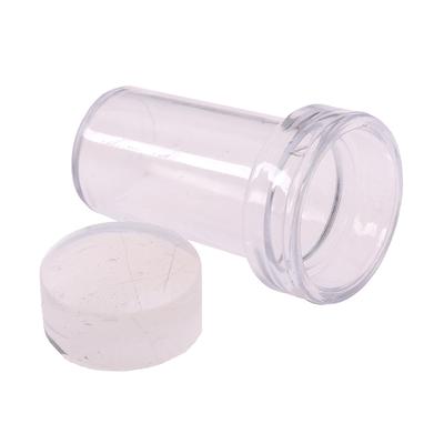 Raspador de silicona transparente para estampación de uñas, herramienta para estampar sellos de uñas