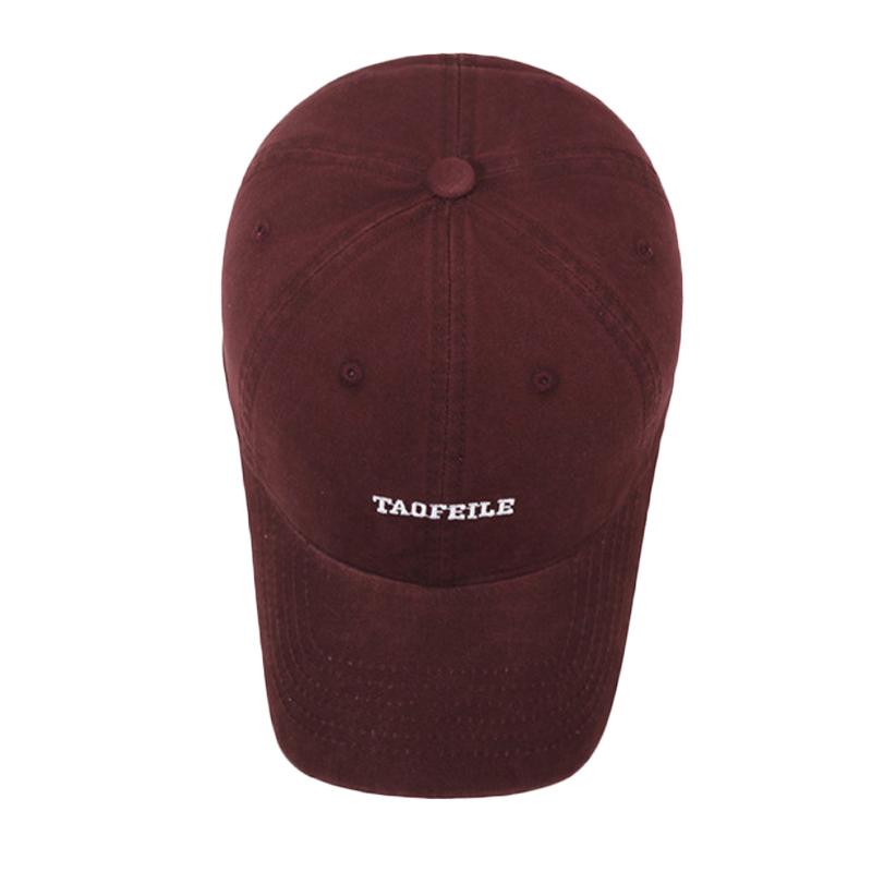 Casquette de baseball brodée Lettre Homme Femme Casquette en coton