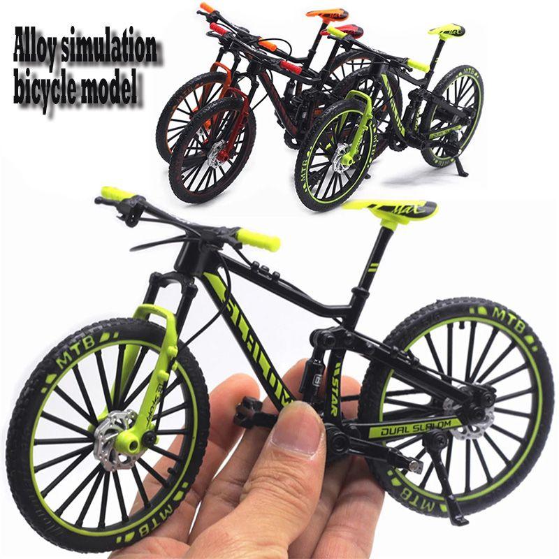 Exquisite Alloy Simulation Bicycle Model Ornaments Mini Bike Collectible Gift