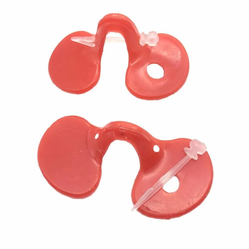 50/100/500 Pcs Red Chicken Goggles Plastic Chicken Farm Anti-pecking Anti-fighting With Bolt Glasses Poultry Hen Accessories 50 Pcs