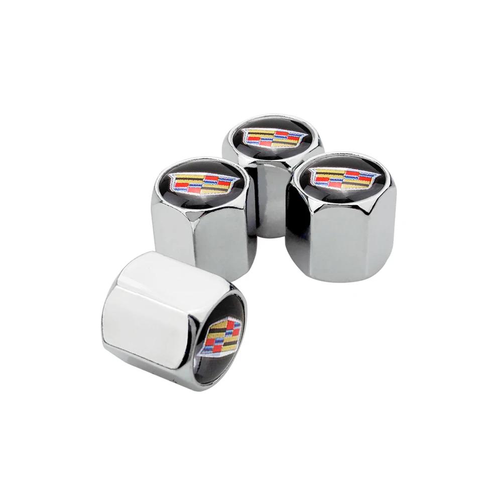 Metal Wheel Stem Cover Tire Valve Caps for Cadillac Escalade CTS CT5 XT5 XTS XLR BLS SLS STS ATS SRX Deville Tiburon Accessories