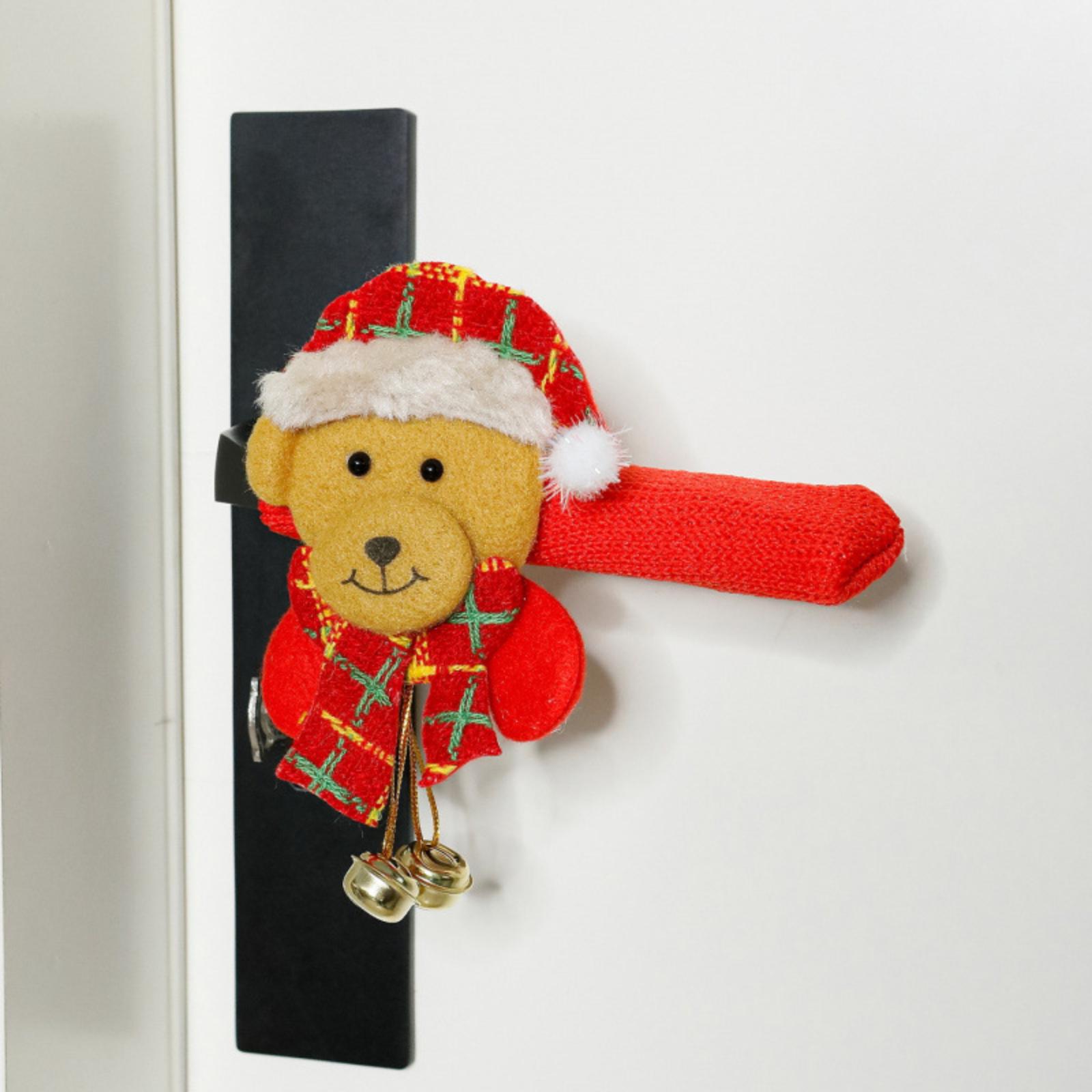 

Christmas Bell Door Handle Cover Room Handle -collision -static Protective Cover One Size