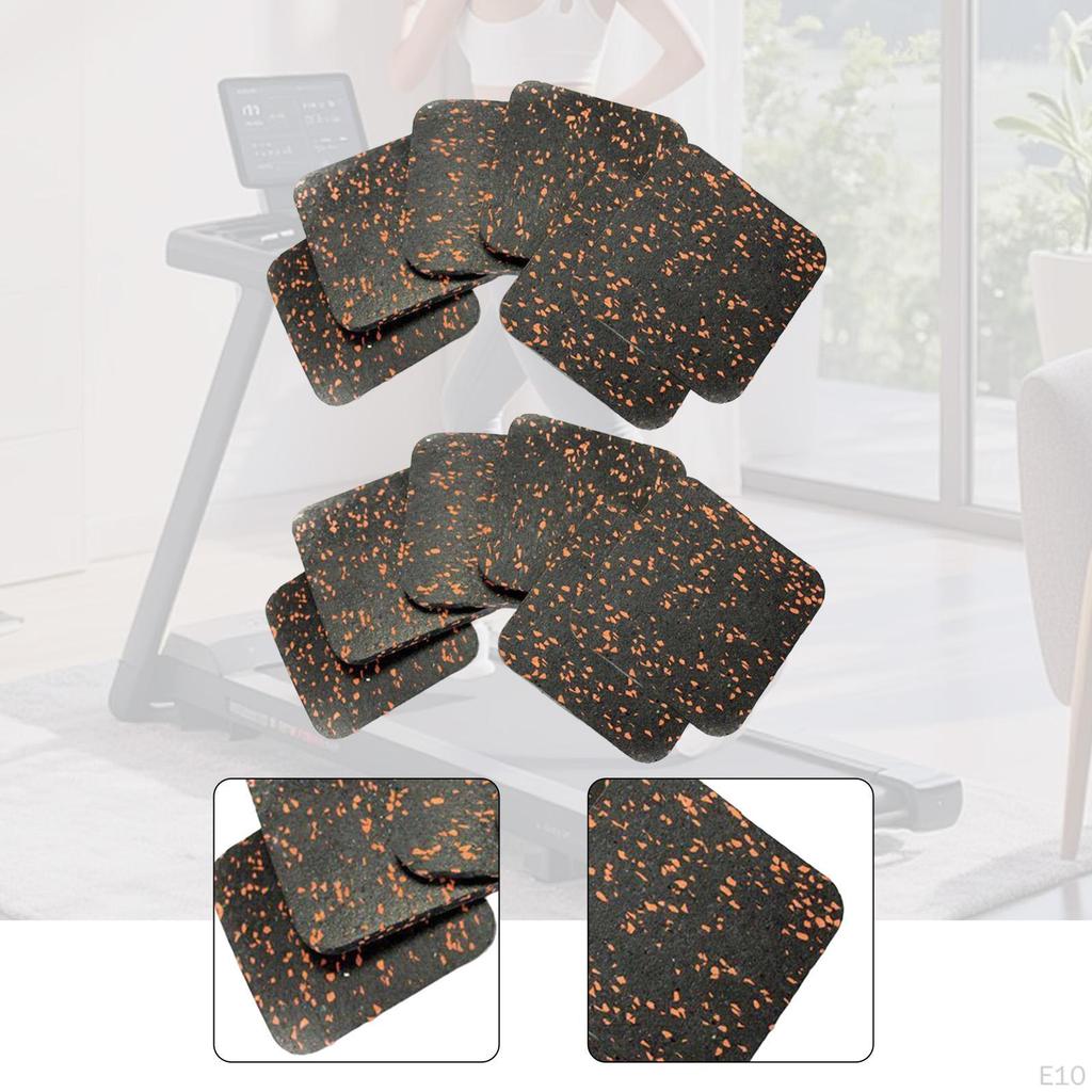 12 kusů podložka pod běžecký pás antivibrační multifunkční gumová podložka cvičební vybavení pro