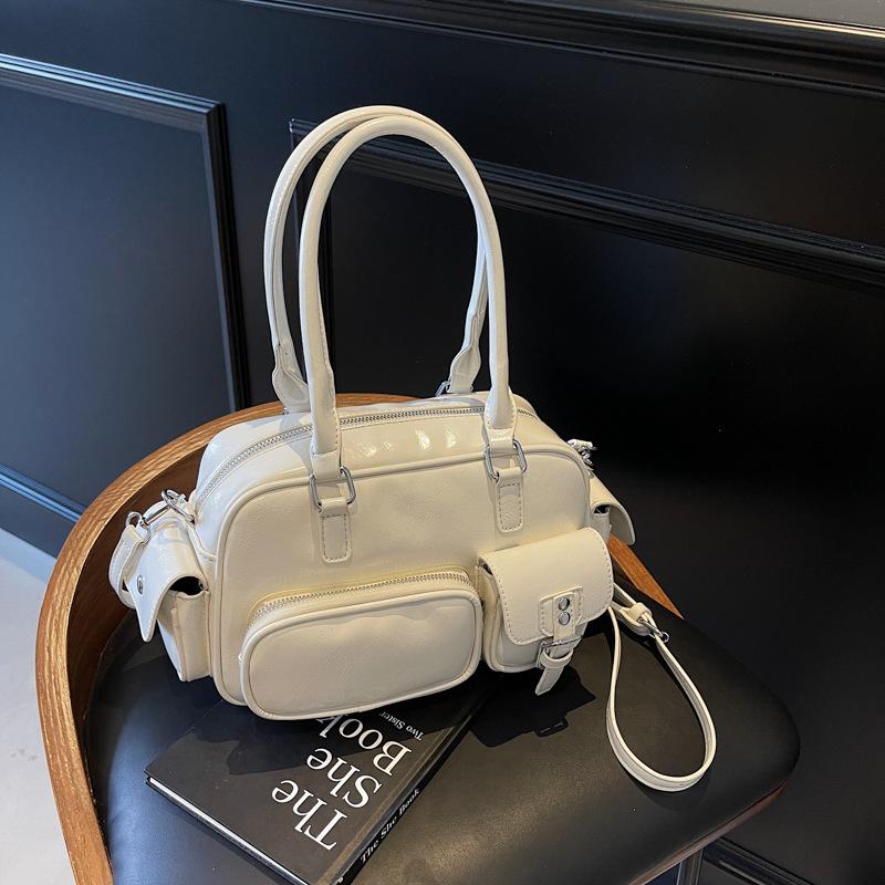 Vintage Simple Handbag Women's Commuter Bag 2025 New Large Capacity Pillow Bag Simple Shoulder Crossbody Bag