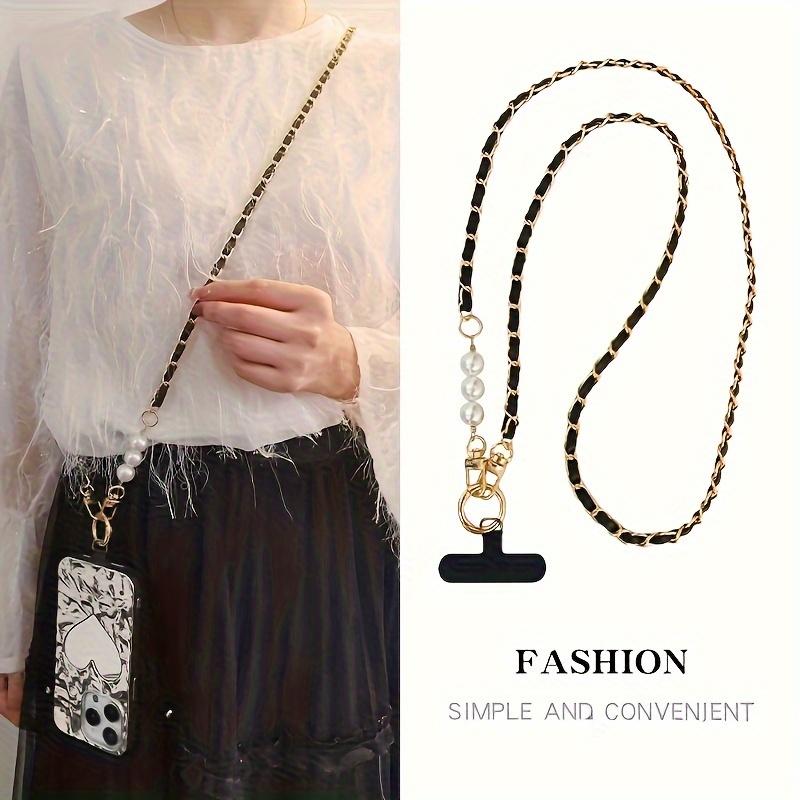 Metal Phone Chain Crossbody Short Phone Strap Lanyard