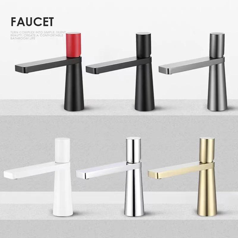 Bathroom Sink Faucet Single Hole Tall High Lavatory Vanity Basin Mixer Tap Commercial Modern Commercial Vessel Sink