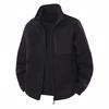 New Men's Stand-up Collar Thickened Fleece Jacket with Velvet Warmth and Windproof Fashion