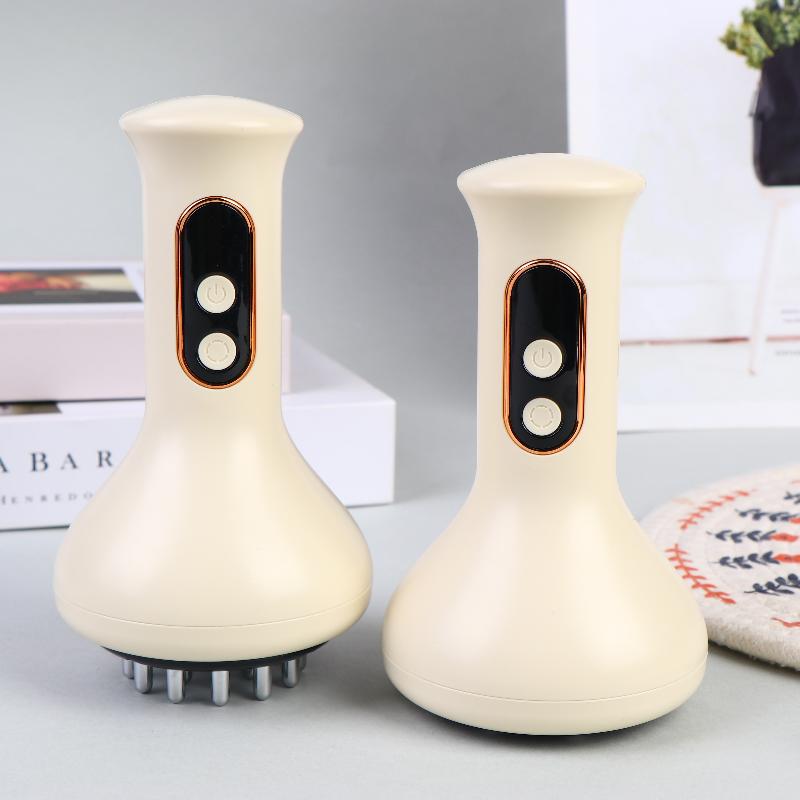Rechargeable Scraping Massager Vibration Hot Compress Meridian Brush Body Shaping Lymphatic Detoxification Dredging