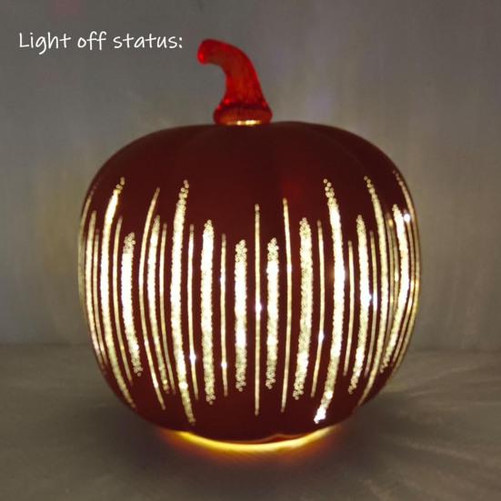Blinkende lys Gresskar Stjernenatt Gresskarlykt Timer LED-belyst Glitrende Gresskar Høst Halloween-dekorasjoner til hjemmet