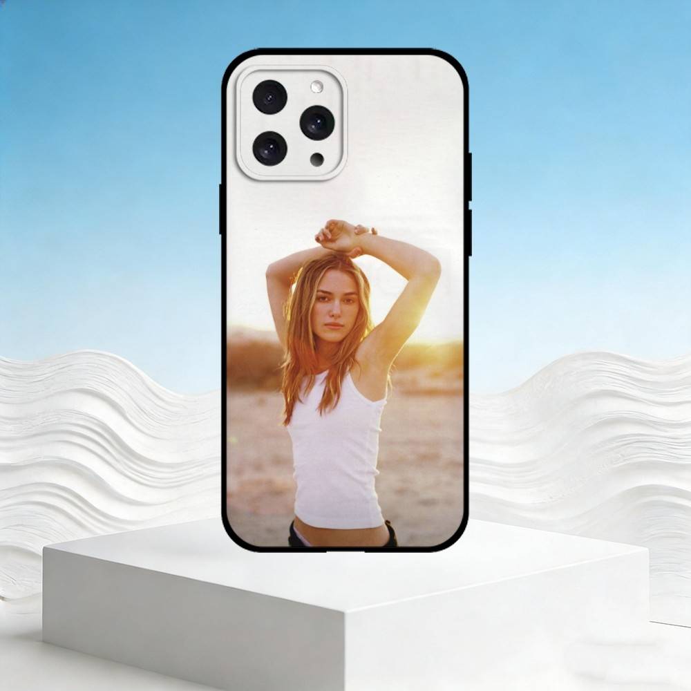 

K-Keira Knightley Phone Case For iPhone 17,16,15,14,13,12,11 Plus,Pro Max,SE4Soft Silicone Black Cover iPhone12PROMAX