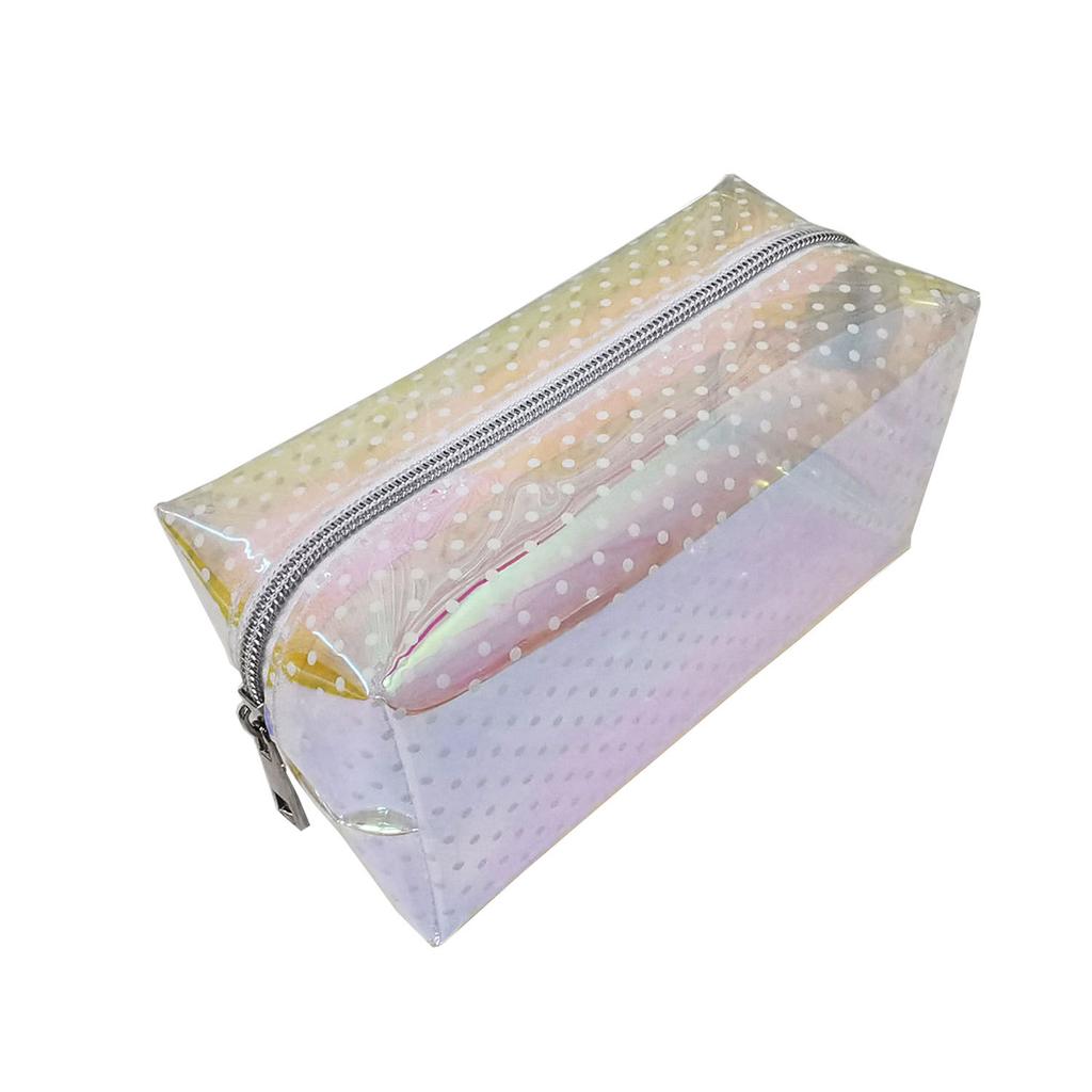 Women Jelly Laser Print Cosmetic Bag Toiletries Organize Travel Storage Case 6419