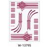 Lace Fake Tattoo Temporary Tattoo Red Mehndi Stickers Red Henna Tattoo Decals  Women/Lady