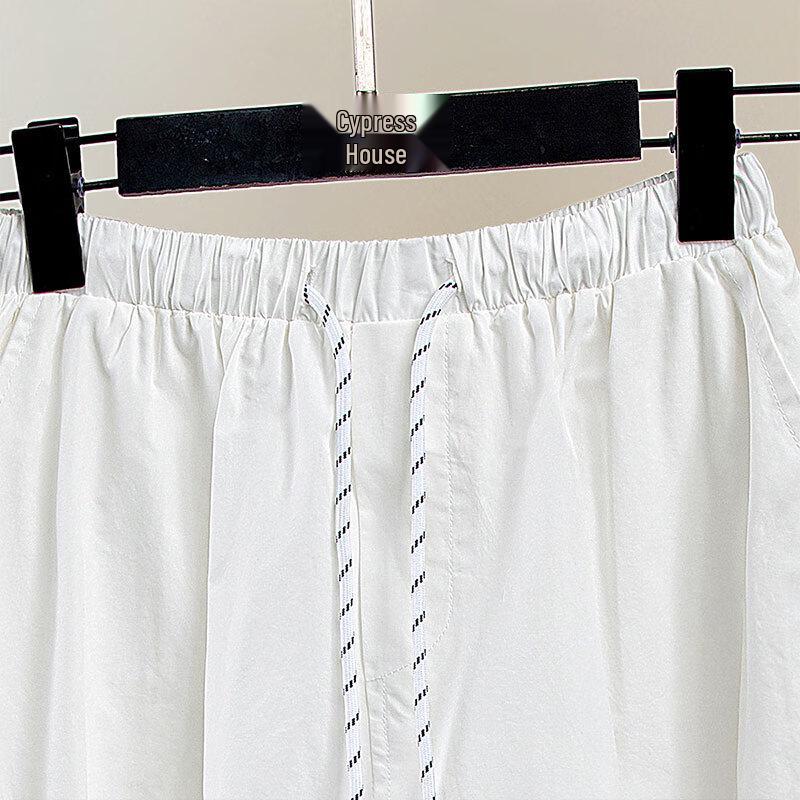 Sibaisha Women's Summer Drawstring A-line Mid-length Skirt