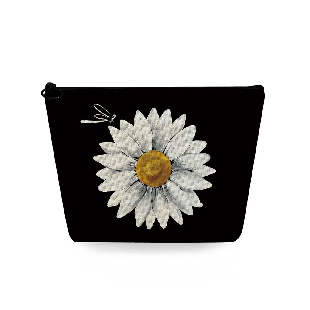 Women Flower Print Cosmetic Bag Toiletries Organize Travel Storage Case 6715