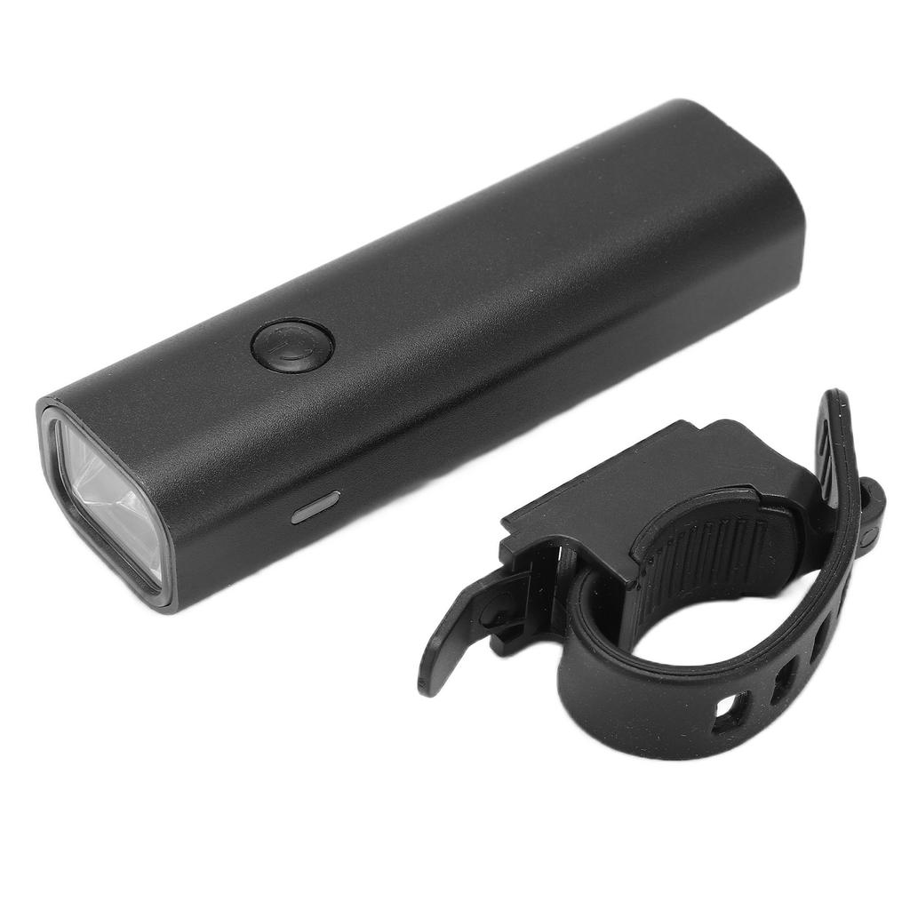 Bike Light Aluminum Alloy 4 Modes Waterproof Front Bicycle Light with Data Cable Bracket for Camping Hiking Riding