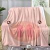 Pensive Piggy Throw Soft Flannel Throw Summer AC Blanket Lightweight Cool Nap Blanket for Sofa Bed Couch Travel