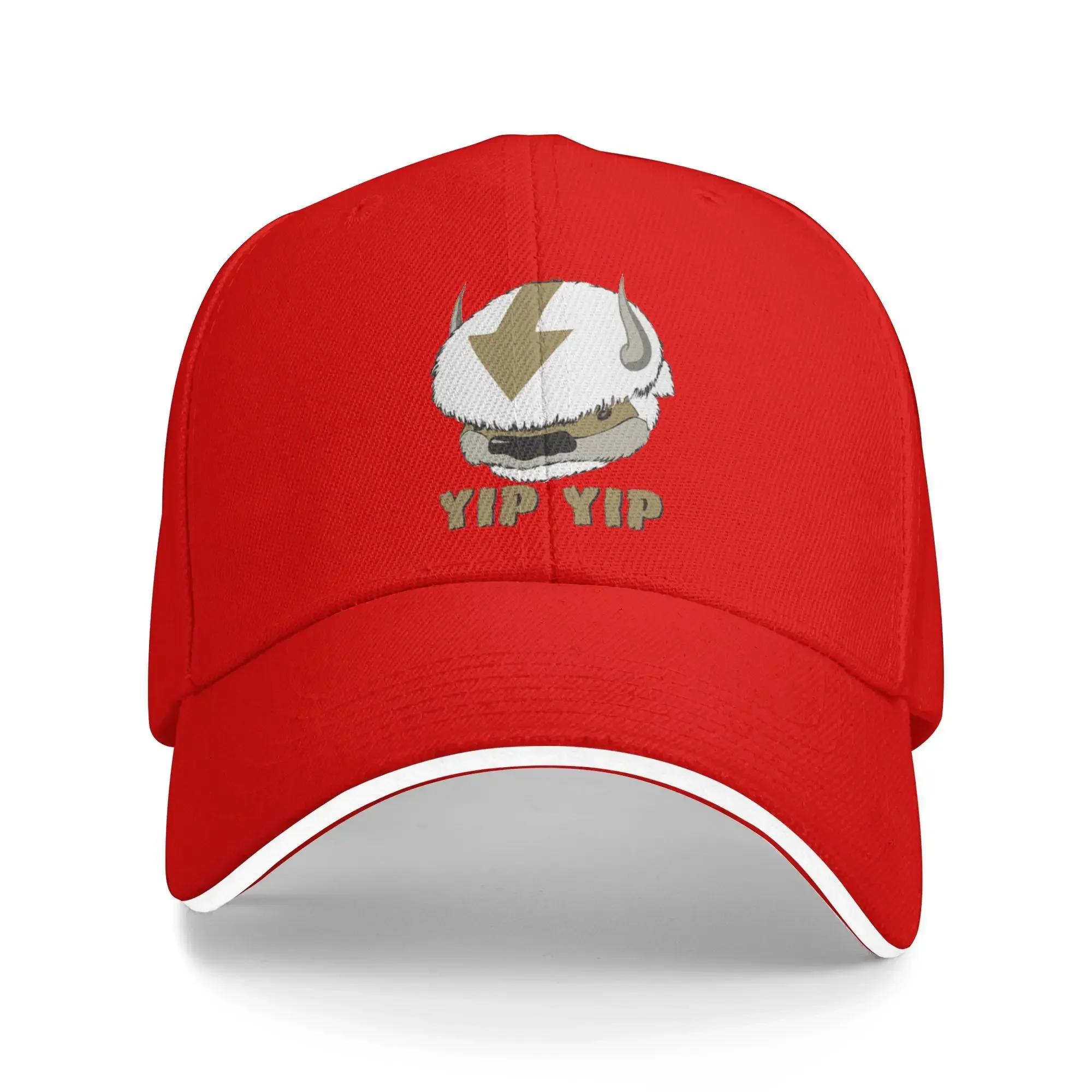 aAppa Yip Yip Baseball Caps Hip Hop The Last Airbender Sandwich Hat Men Women Adjustable Caps Hat Running Golf One Size