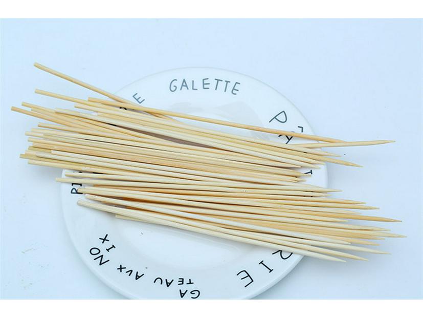 Carbonized Bamboo Skewers for Snacks and Barbecue