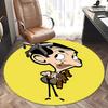 Mr. Bean Chair Mat - Round Carpet for Home Decor, Office Use, Living Room, Bedroom, Gift Idea0480b
