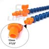Ugello Tondo da 1/8" Tubo di Raffreddamento per Tornio Plastica Flessibile Tubi Flessibili Liquido Refrigerante Acqua Olio Tubo di Raffreddamento con Interruttore a Valvola per CNC