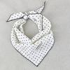 Lace Trim Polka Dot Headband Polyester Triangular Headscarf Fashion Triangular Hair Band  Summer