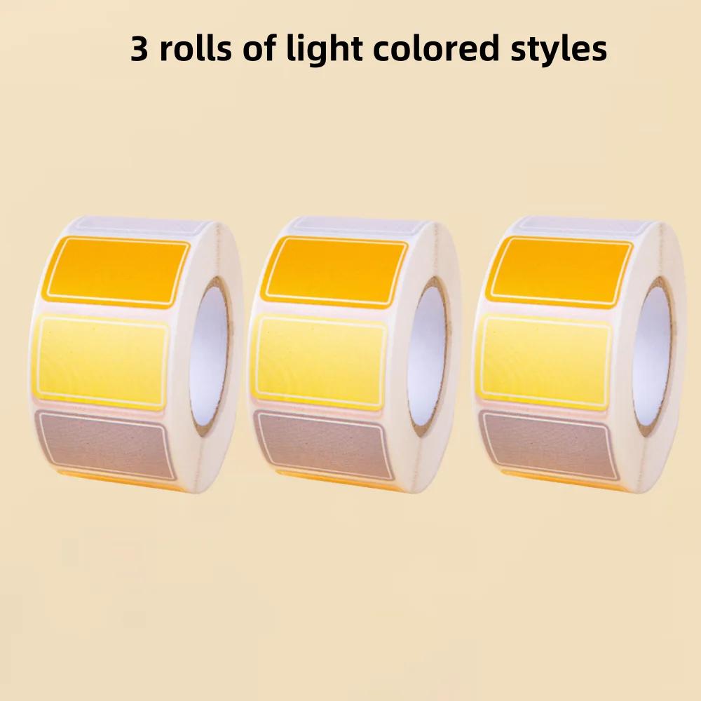 500 Waterproof Colored Labels Stickers Color-Coding Removable Labels Solid Colors Tags for Inventory Address File Classification