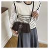 Casual with Wide Leather Strap Shoulder Bag Y2k Large Capacity Underarm Bag Faux Suede Women Handbag Women