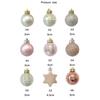 33PCS Christmas tree ornament 3cm light gold Christmas ball 33 pcs Internet celebrity color scheme pendant Christmas combination ball