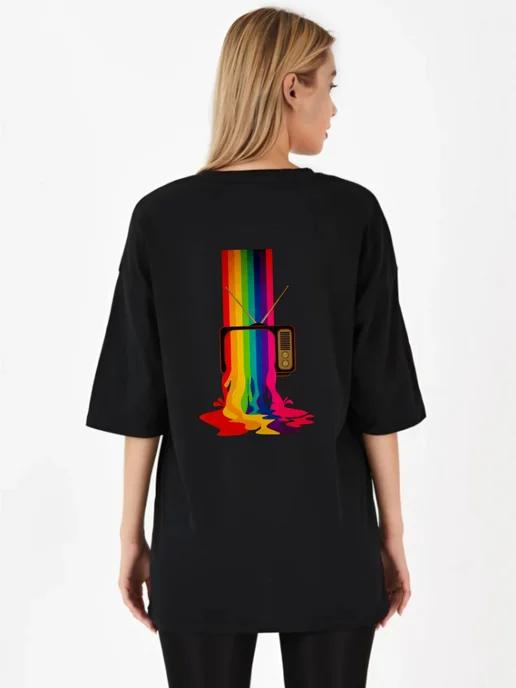 Oversized T-shirt with a 90s–2000s print 2XL