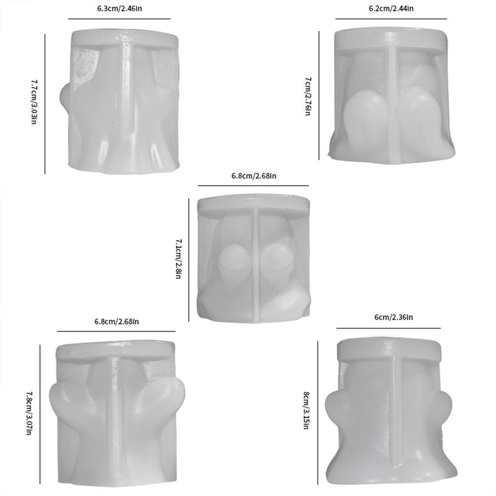 Spirit Silicone Molds DIY Epoxy Resin Molds Table Ornament Mould Candle Plasters Making Tool Easy to Clean