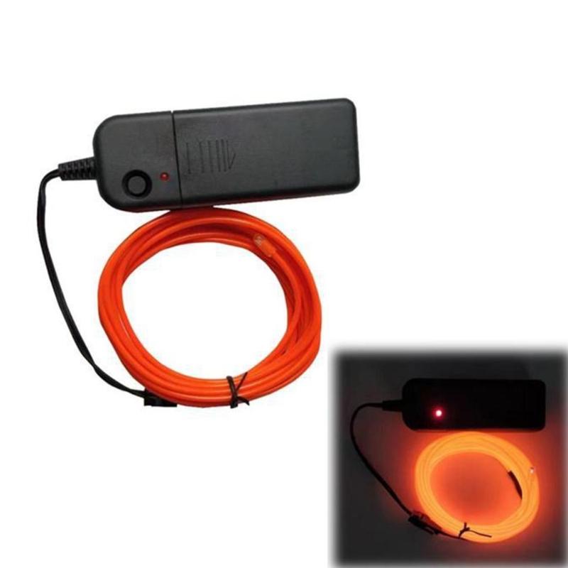 Portable Battery Pack String Light Strips Glow EL Wire Cable LED String Light Dances Party Clothing Luminously Decoration