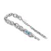 Cahtrippyxr Joint Name West Moon Bracelet Trendy Men Hip-Hop Personality Full Diamond Inlaid Zircon Bracelet Women