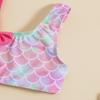 One-Shoulder Bow Bikini Swimsuit for Baby Girls