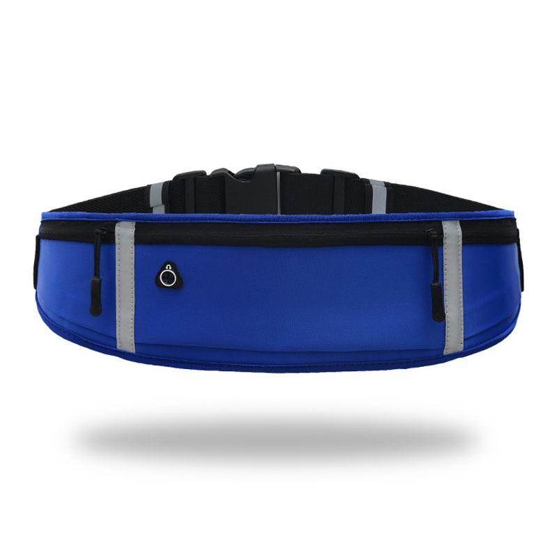 Waterproof Reflective Running Belt With Multi-pockets And Sealed Zipper For Sports