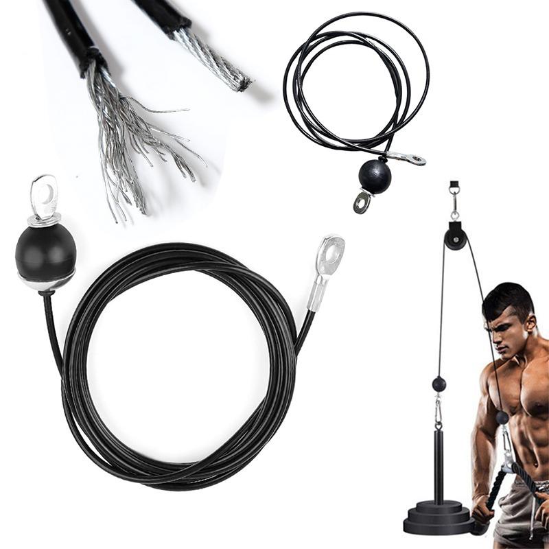 Pulley Cable System Pulley System Gym Fitness Lift Tricep Rope Loading Adjustable Length for Home Gym Sport Trainning Equipment