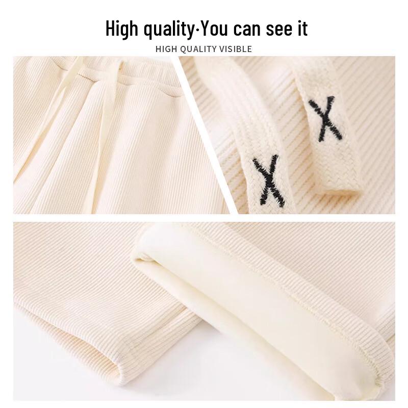 Jeanswest Women's Chenille Wide-Leg Casual Pants