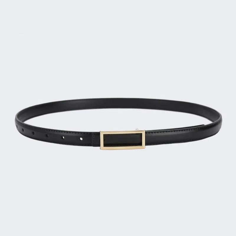 Thin Belt Women's Dress with Leather Small Belt Women's Style Korean Version Simple Matching Decorative Dress Student Belt Women