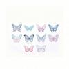 20PCS Bright Sticker Butterfly DIY Wedding Cake Topper Happy Birthday Cake Topper For Wedding Birthday Party Cake Decoration