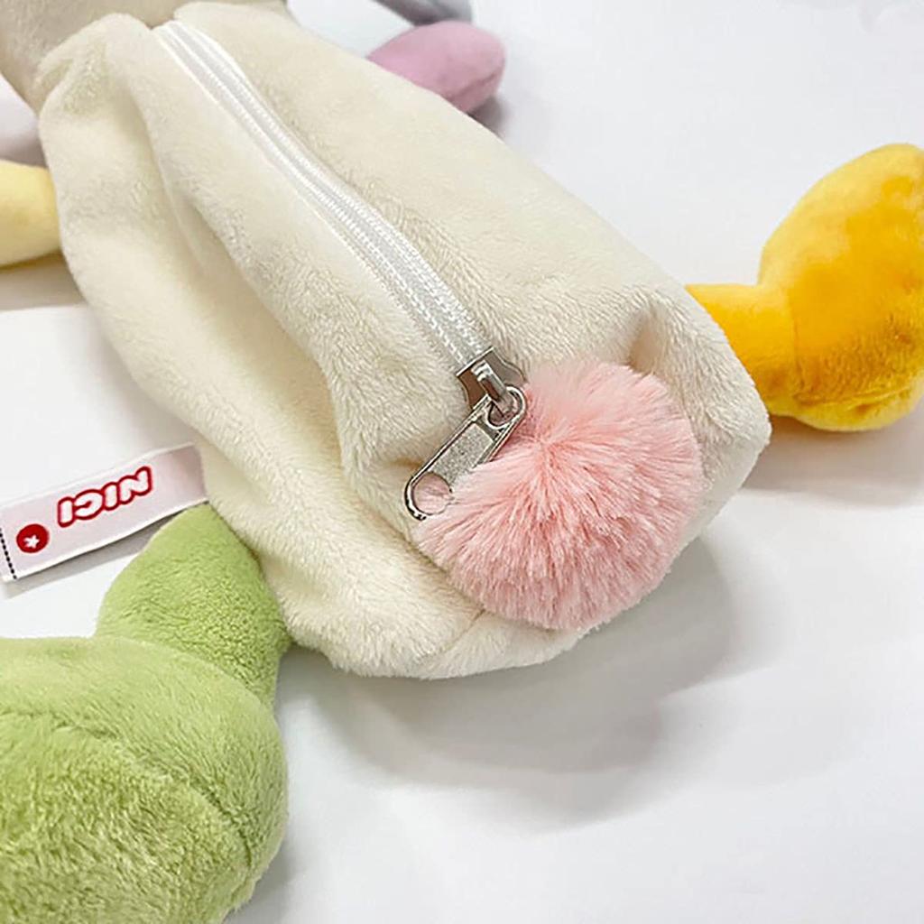 NICI Rainbow Rabbit Figure Pouch Pencil Case