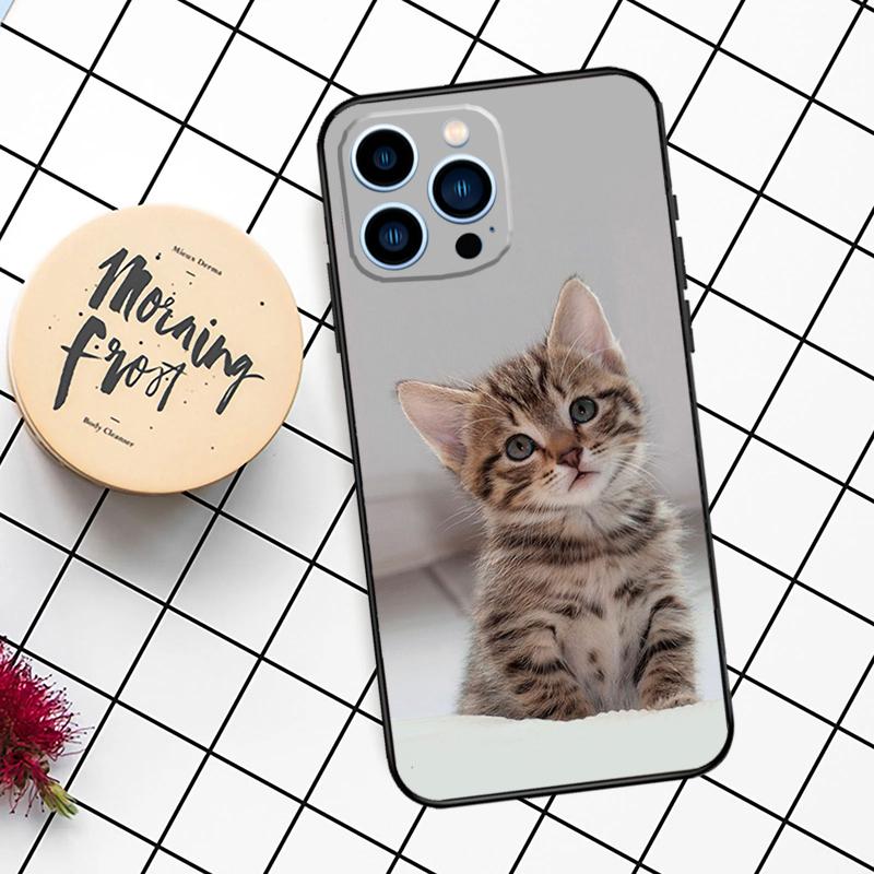 

Cute Kitten Cat Portrait Collection Art Phone Case for iPhone 17 16 15 14 13 12 11 Series Pro Max Plus Double Layer Protection iphone 15 Pro