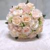 Realistic Multicolor Rose Bouquet Romantics Bridesmaids Flower Arrangement for Wedding Ceremony