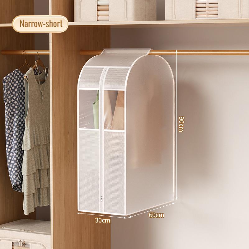 

Hanging Clothes Dust Cover Transparent Clothes Dust Bag Waterproof Clothes Wardrobe Storage Dustproof Moisture