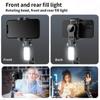 Q18 Smartphone Selfie Stick Gimbal Stabilizer 360° Surround Shot Desktop Tripod with Fill Light for Android IOS
