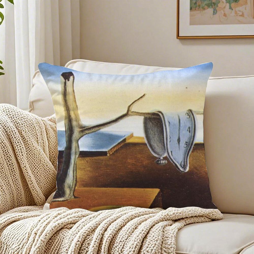 Surreal Spanish Art Salvador DDali Cushion Cover Pillowcase Antidustmite living Room Sofa Decor Cushion Room
