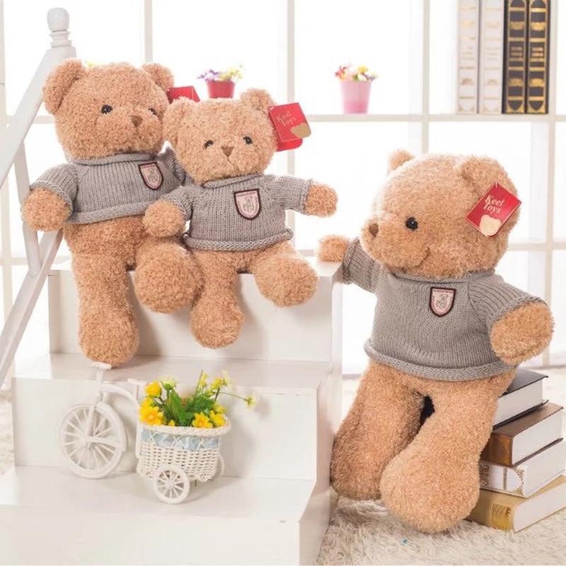 Teddy Bear Doll Plush Teddy Bear Hug Bear Rag Doll Girl Wedding Birthday Gift Female Throw Pillow