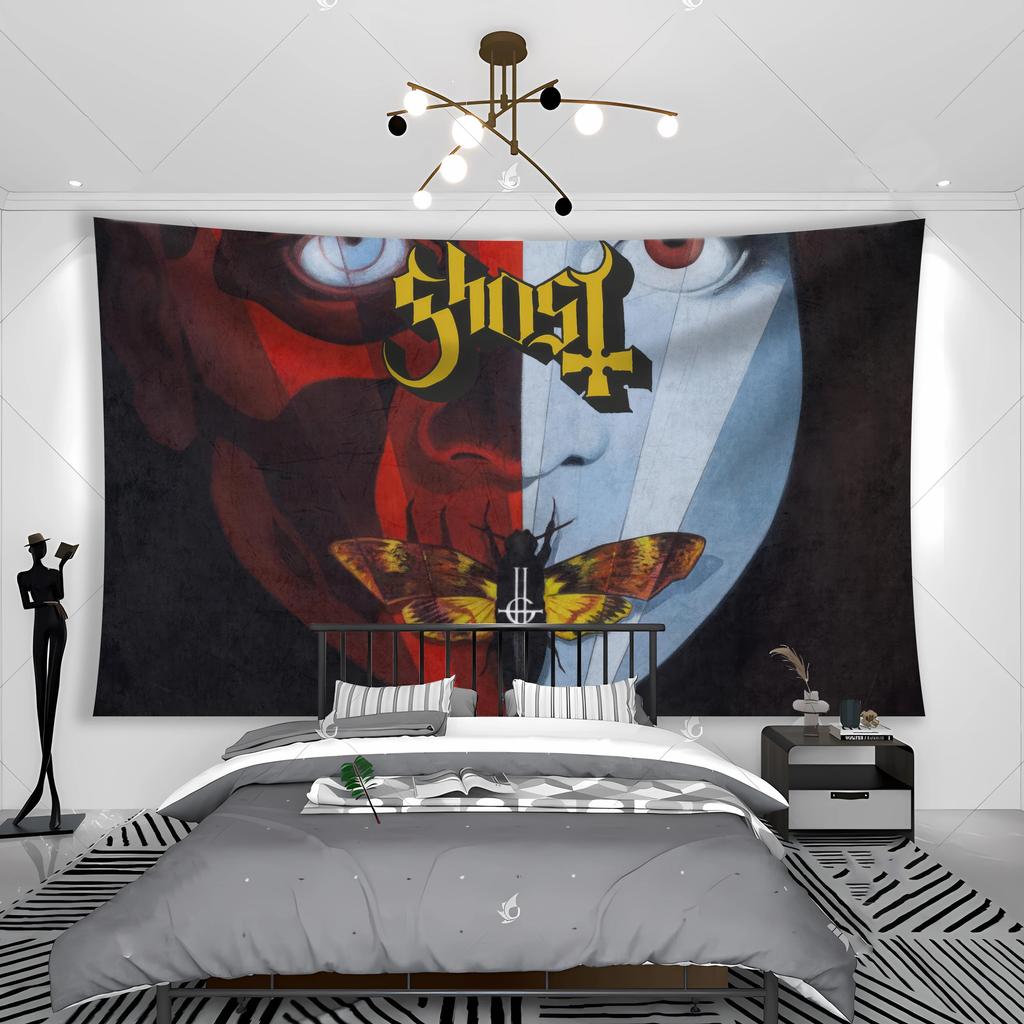 The Ghosts Band Rock Tapestry Bedroom Home Towel Hanging Music Printed Travel Room Blanket Colored Bedspread Yoga Art Decoration