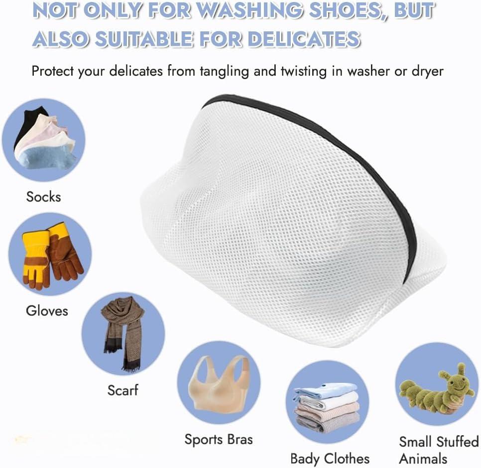 1/2/4 PCS Machine Washable Shoe Bag Anti-Deformation Laundry Mesh for Sneakers Protects Shoes Washer Compact Travel Laundry Tool