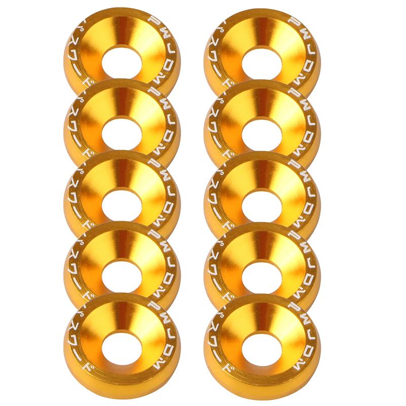 Car Modified Hex Fasteners Fender Washer Bumper Engine Concave Screws Aluminum JDM Fender Washers and M6 Bolt