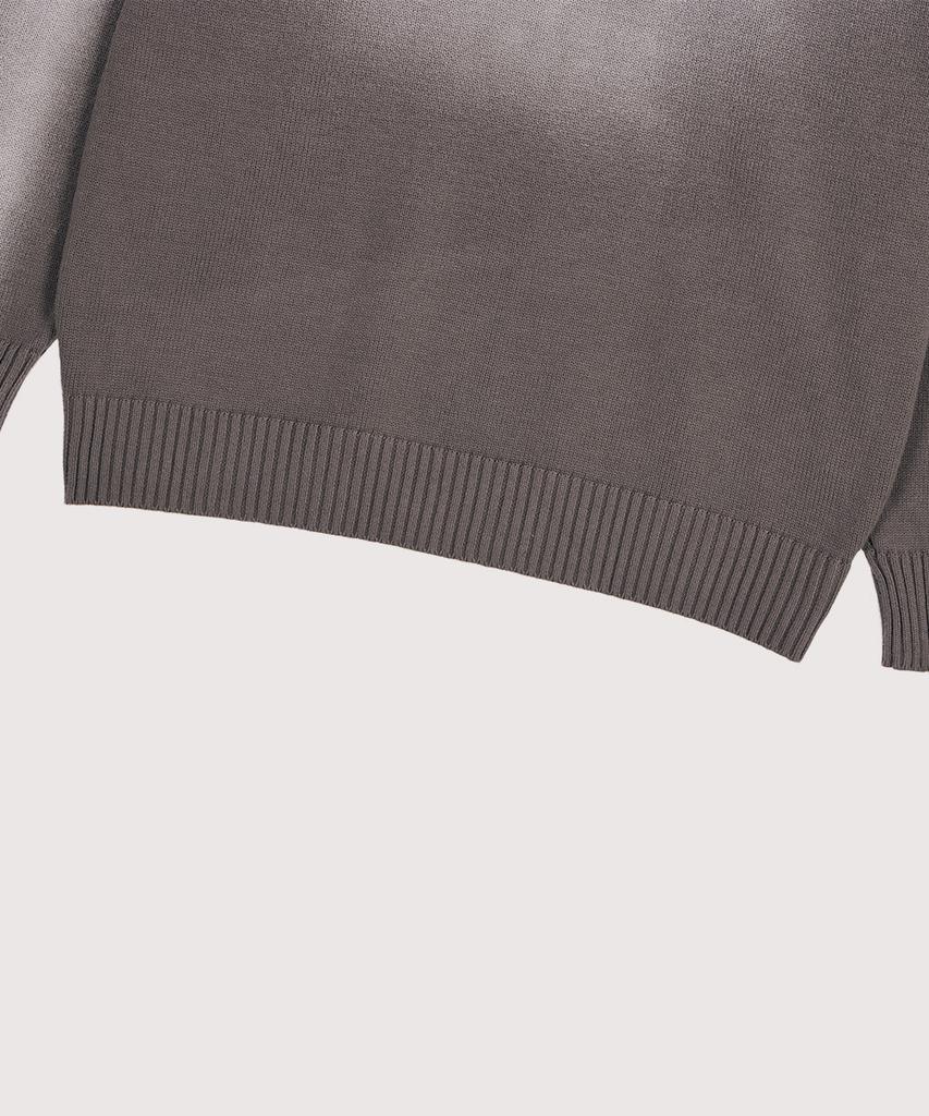 AT THE MOMENT Vintage Brushed Cotton Knit_Gray